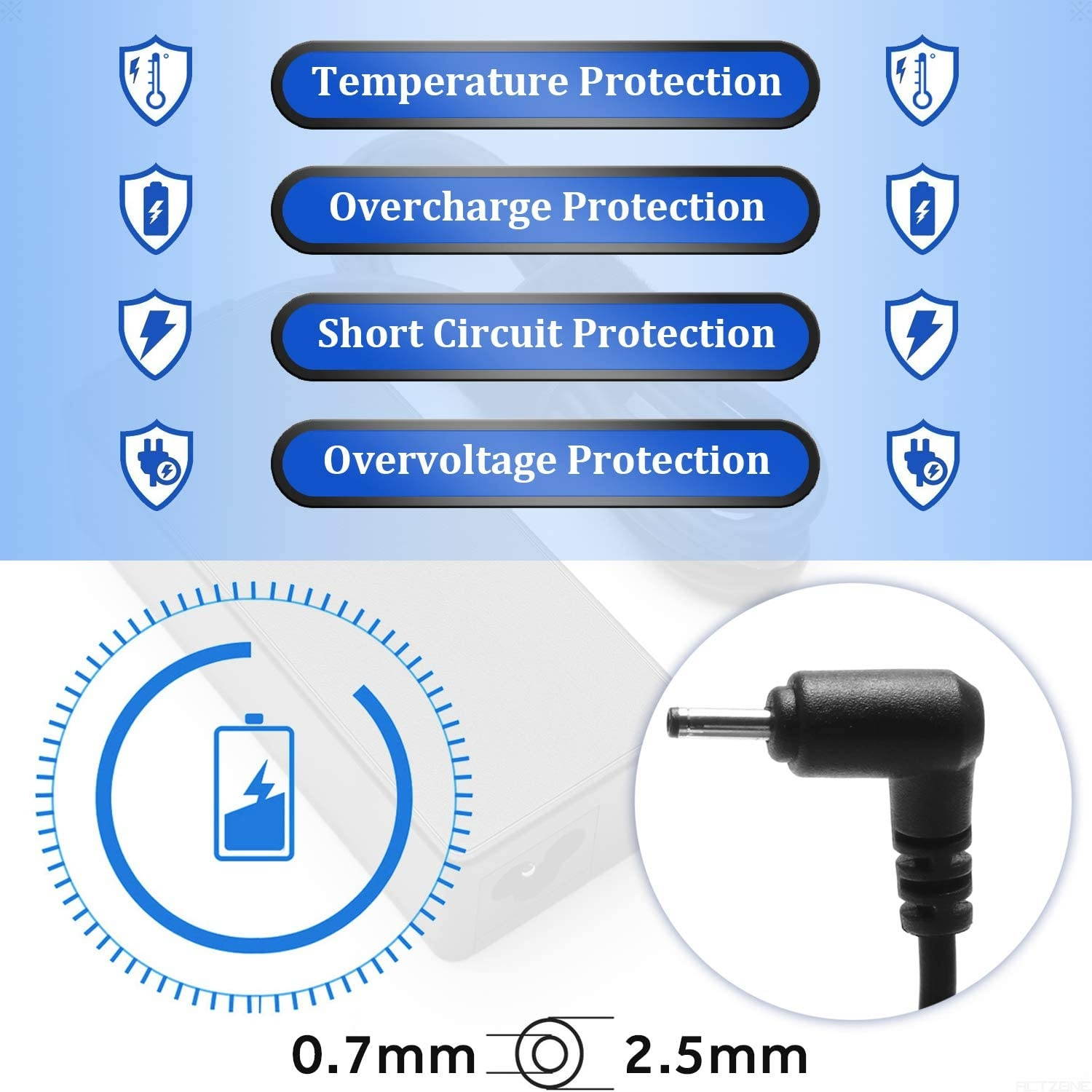40W 26W Chromebook Ac Adapter Charger for Samsung Chromebook 2 3 500C 503C 303C XE500C12 XE500C13 XE501C13 XE503C12 XE503C32 XE303C12 XE303C12-A01US A12-040N1A PA-1250-98 AA-PA3N40W Power Supply Cord