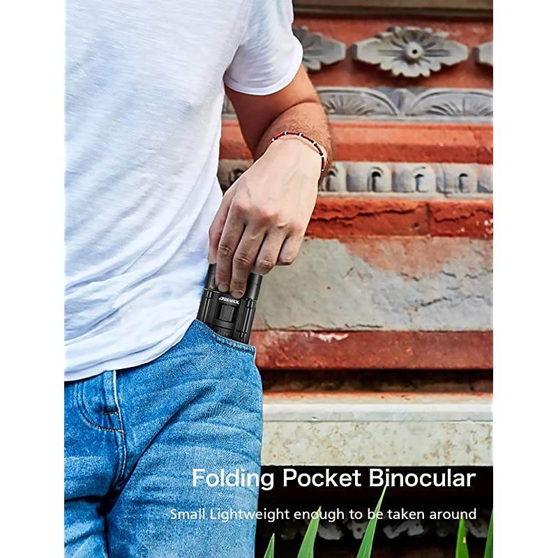 Compact Binoculars for Adults Kids Mini Small Binocular for Bird Watching Outdoor Travel Hiking Folding Pocket Lightweight Opera Glasses for Theater Concert Shows Women Men