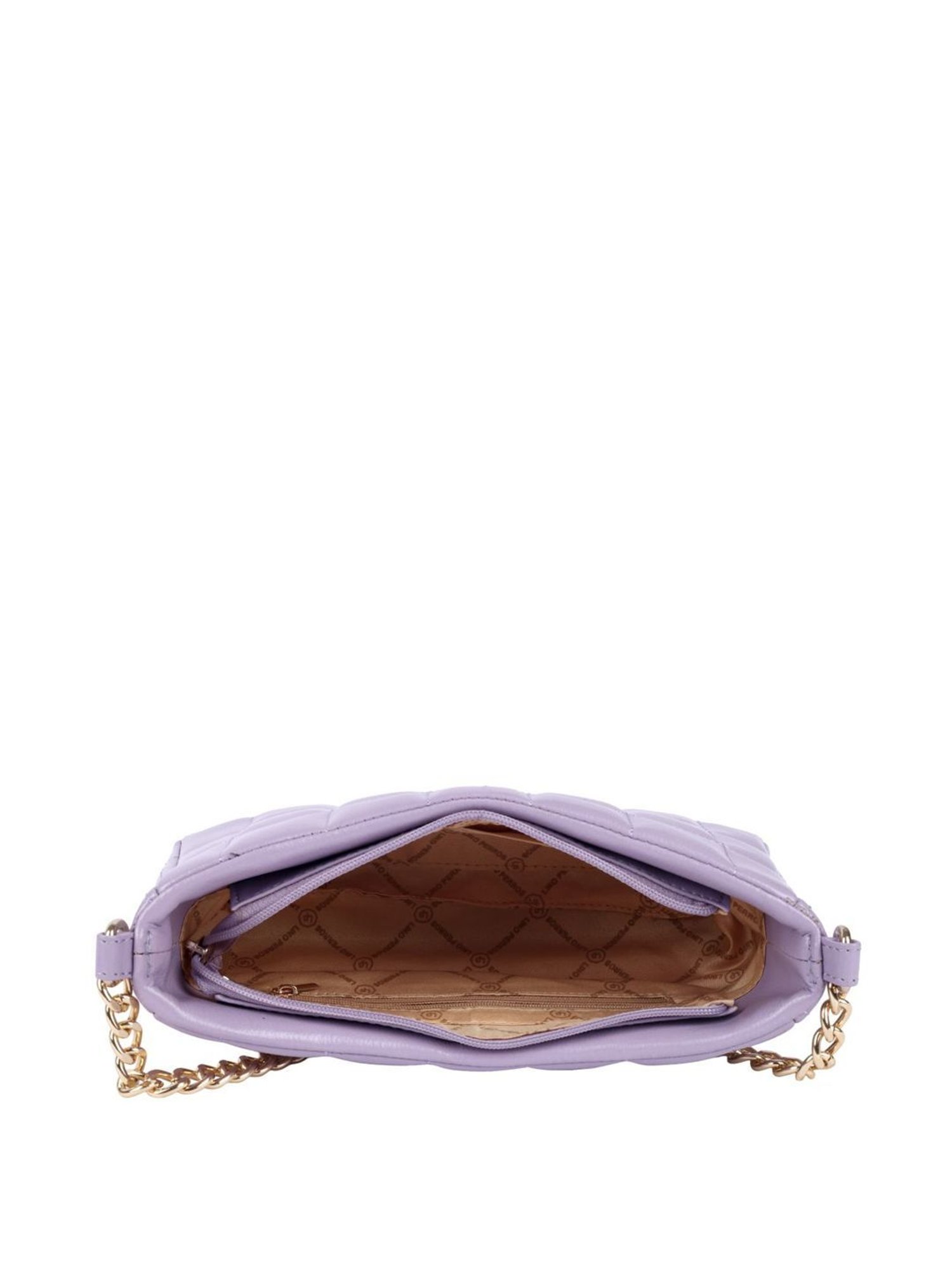 Lino Perros Lavender Quilted Medium Shoulder Handbag