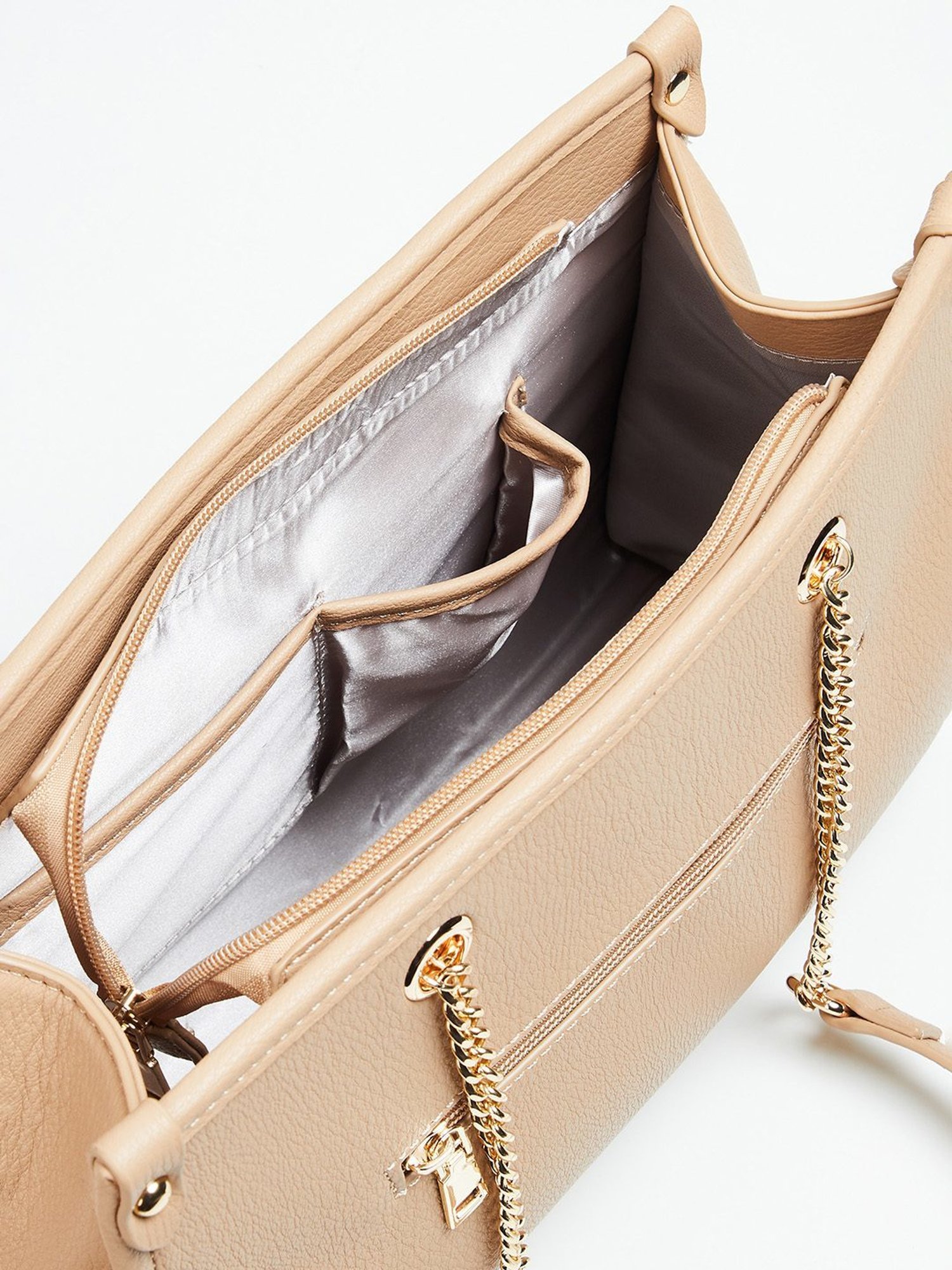 Code by Lifestyle Beige Shoulder Bag