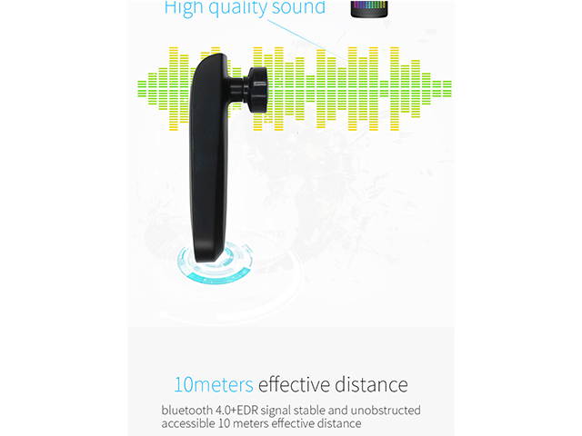 AutofeelSunriseoffice Handsfree Bluetooth Earphone Headset Mini Wireless Headphone With Mic 3D Bass Stereo Sport Business Earbuds For Phone iPhone Xiaomi