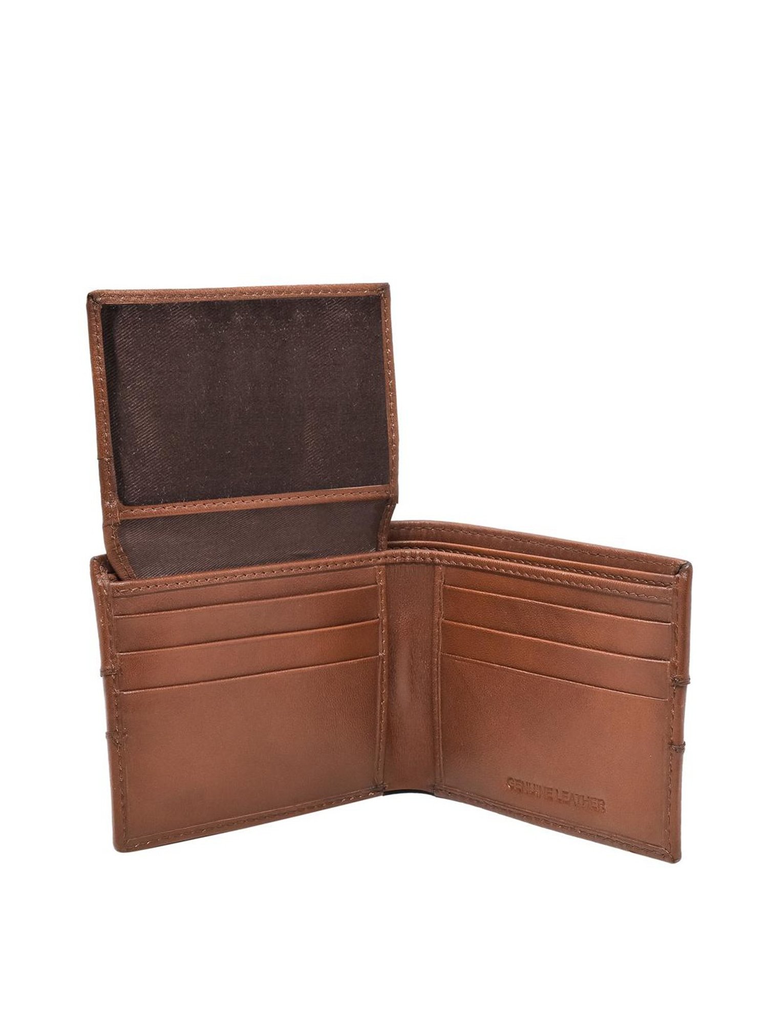 Tohl Reine Tan Casual Leather Bi-Fold Wallet for Men