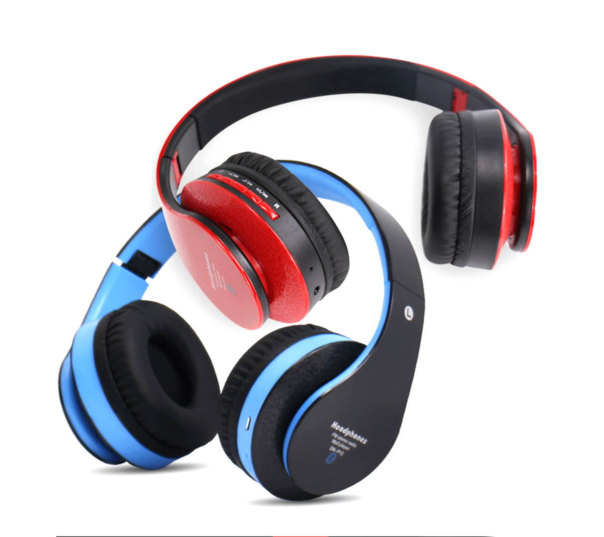 Head-mounted Bluetooth 4.0 Headphones,Wireless Stereo Headset with Deep Bass, Foldable & Lightweight, Perfect for Cell Phone/TV/ PC and Travelling Sports Running music headset