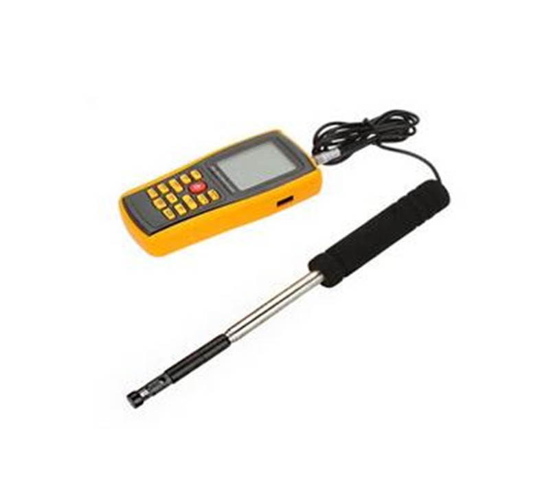 GM8903 Hot Wire Digital Anemometer Wind Speed/Air Flow/Temperature Meter Tester Measuring 0~30m/s with USB Interface & Slim Sensor