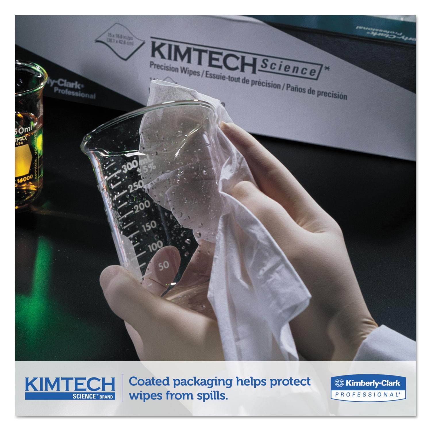 Kimtech* Precision Tissue Wipers POP-UP Box 4 2/5 x 8 2/5 White 280/BX 60 BX/CT