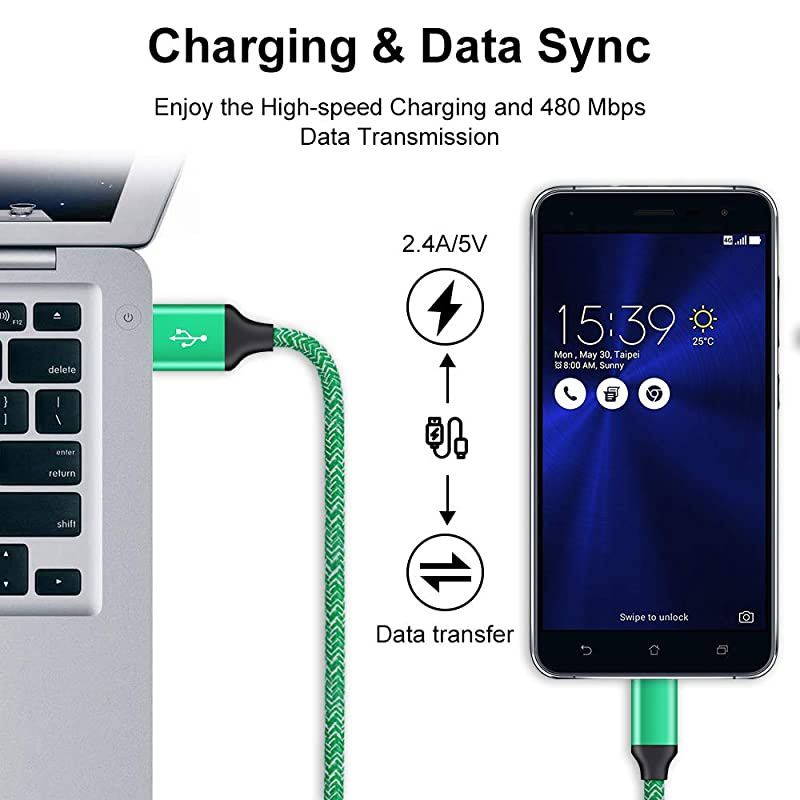 Charger USB C Set, Wall Charging Block Fast Charging Type C Cable Compatible for Samsung Galaxy S20+ S20 Ultra A20 A11 A51 A30 A40 A50 A70 A71 A80 A90 A10E A20E A20S A30S A9 A50S S10+ Note 20 10