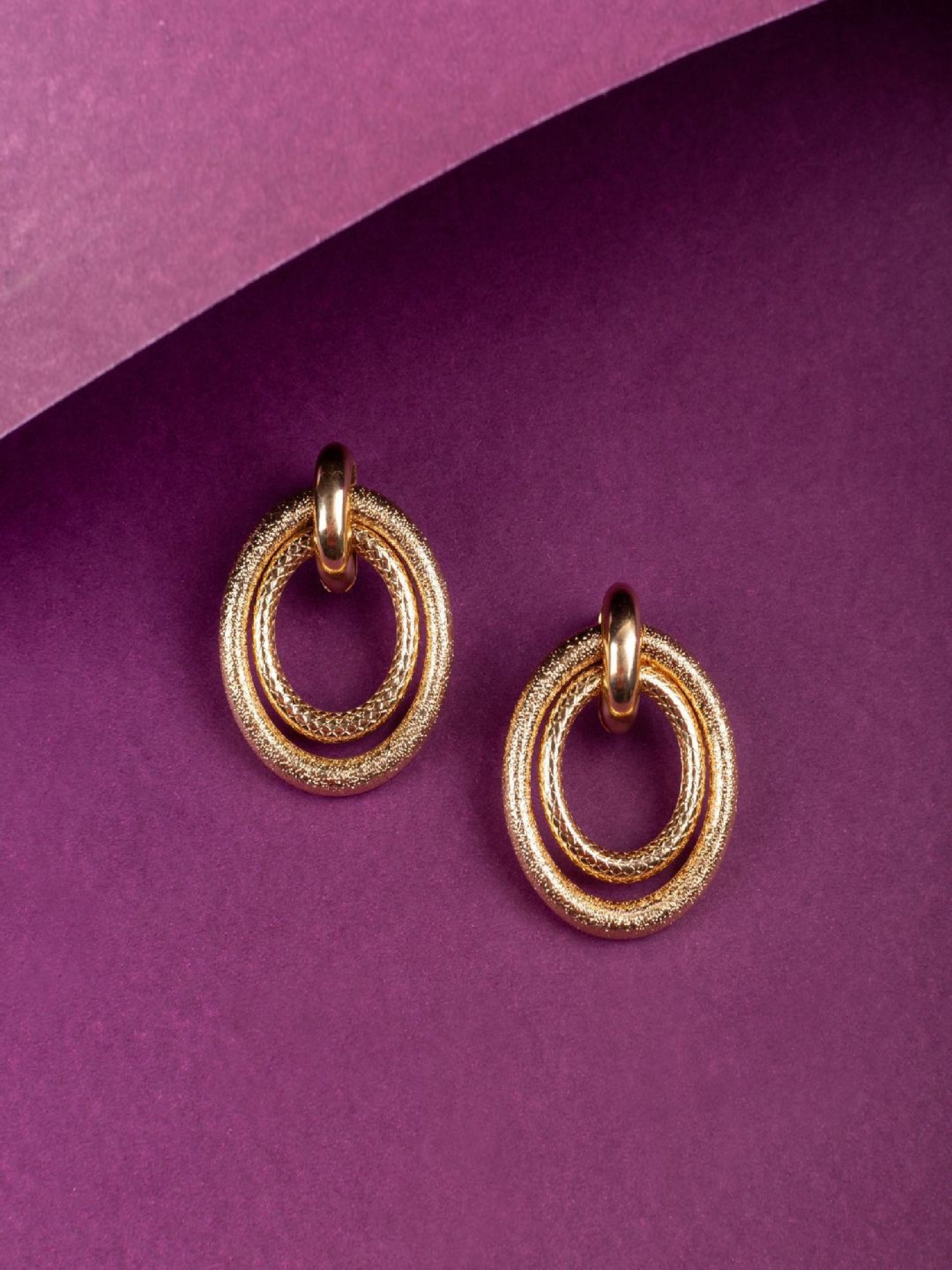 Jewelz Western Style Round Earrings for Girls & Women