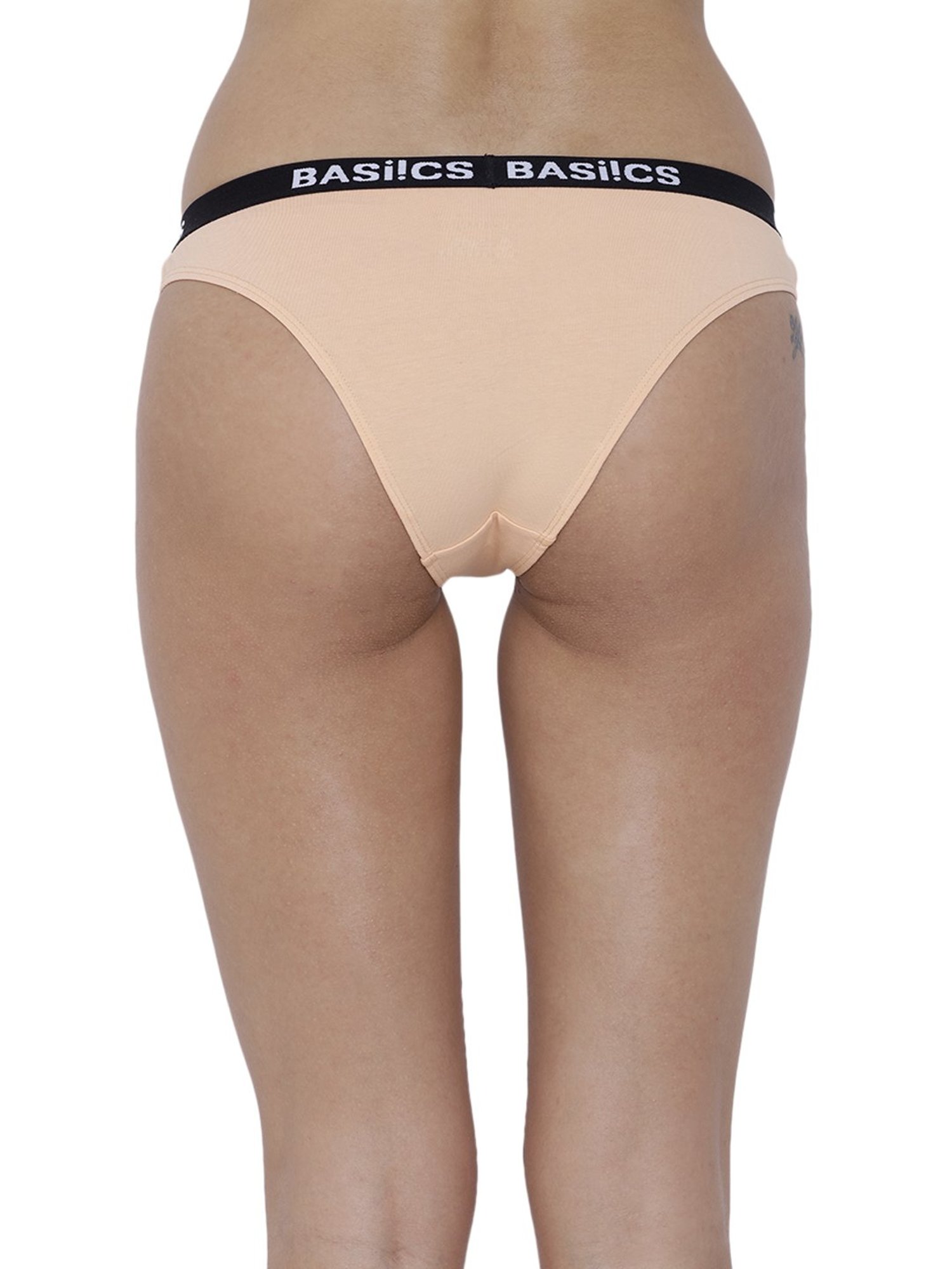 BASIICS by La Intimo Multicolor Cotton Bikini Panty ( Pack Of 2 )