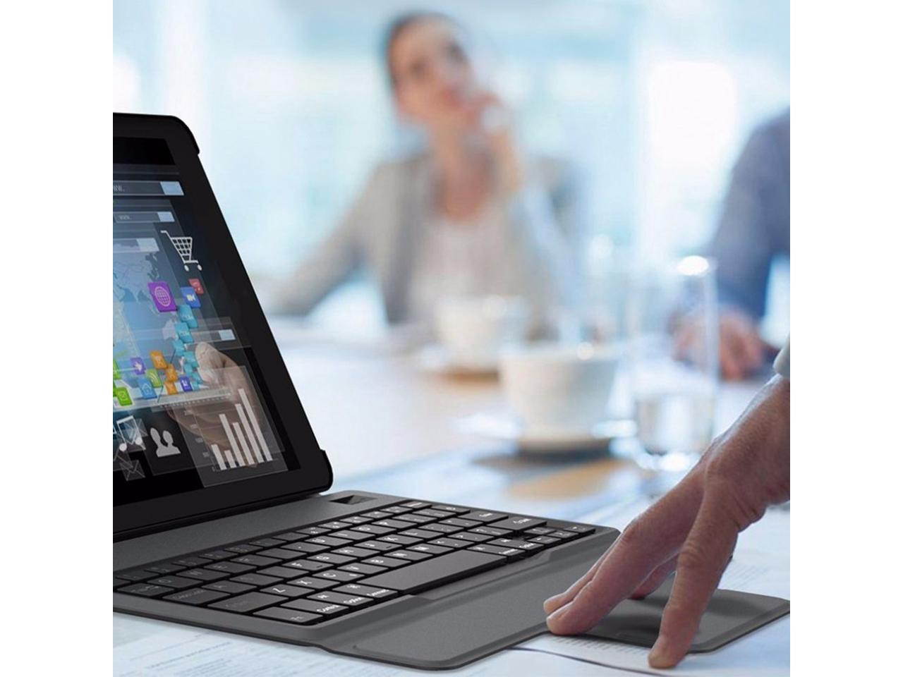 Ultra Thin Wireless Bluetooth Keyboard Case Full Body Protective Keyboard Case Tablet Cover for iPad Air 1/2/Pro 9.7