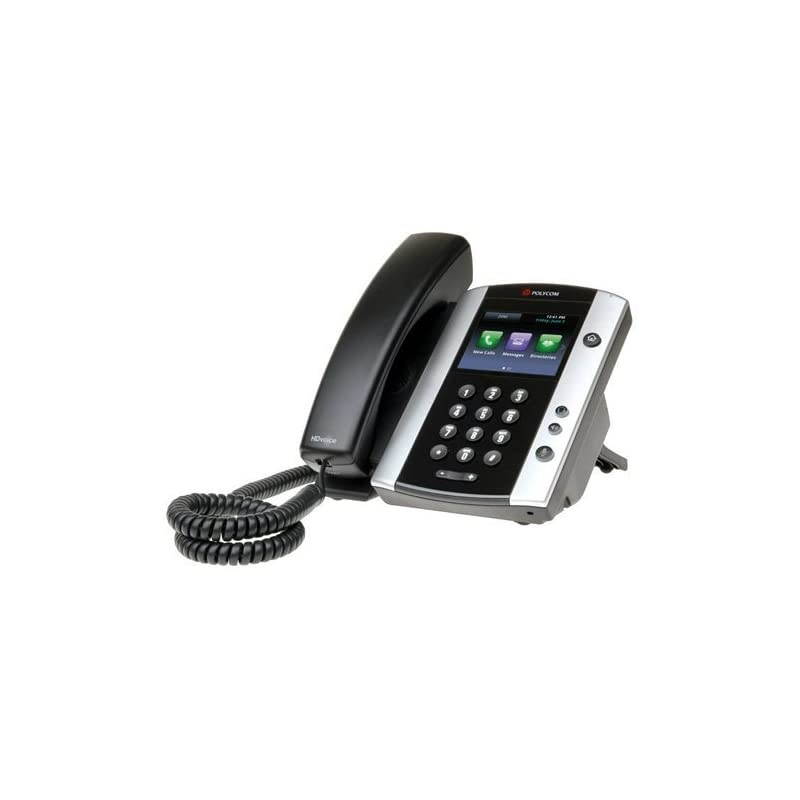 VVX 501 Corded Business Media Phone System 12 Line PoE 220048500001 AC Adapter Not Included Replaces VVX 500 Renewed