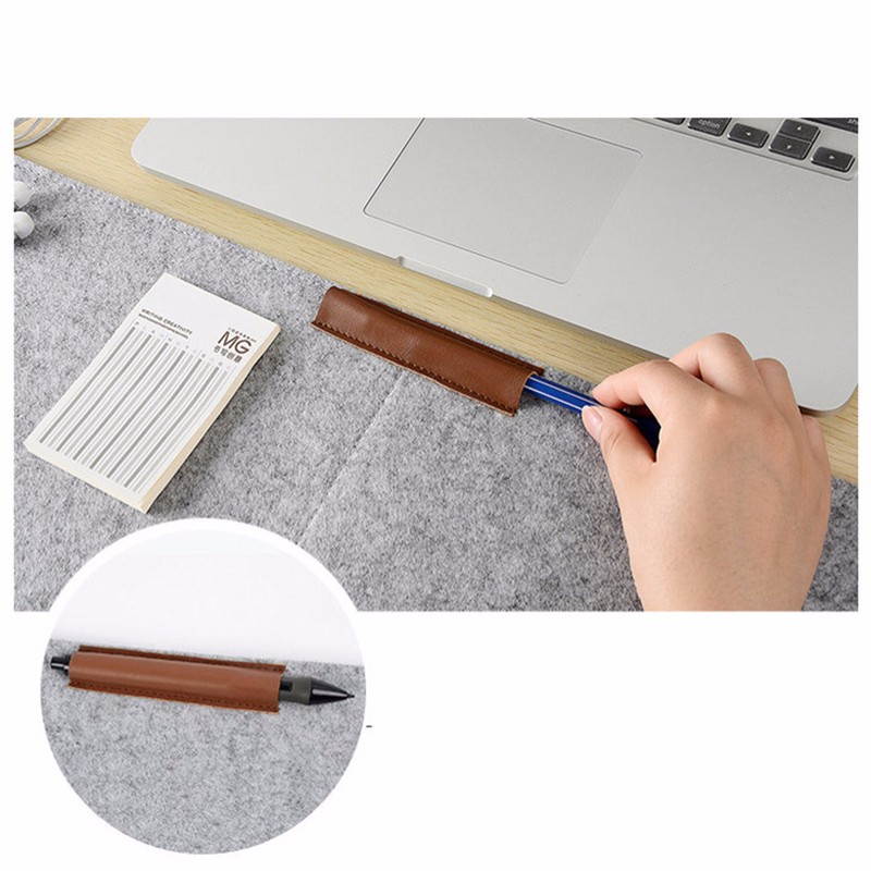 Jansicotek Professional Felt Mouse Pad 2 Layers XL Size 600x300MM Office Desk Mat Fashion Durable Computer Desk Mat Modern Table Felt with Pen Holder for Home Office Use