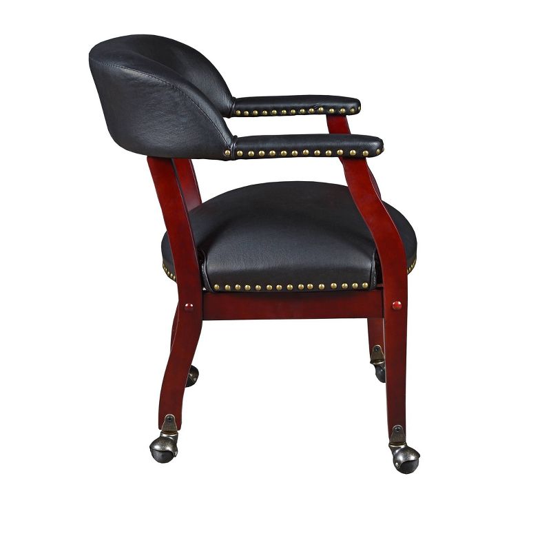 Columbia Captain Chair with Casters Black - Regency