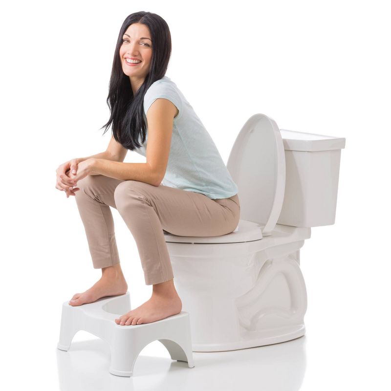 7" The Original Bathroom Toilet Stool White - Squatty Potty