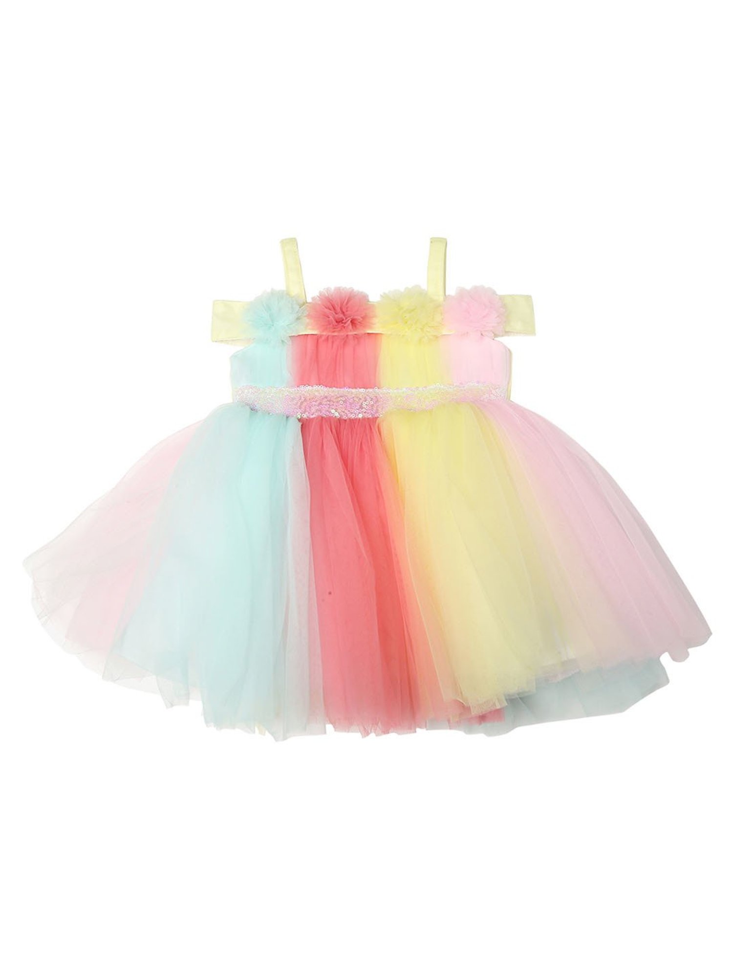 Mee Mee Kids Multicolor Embellished Dress