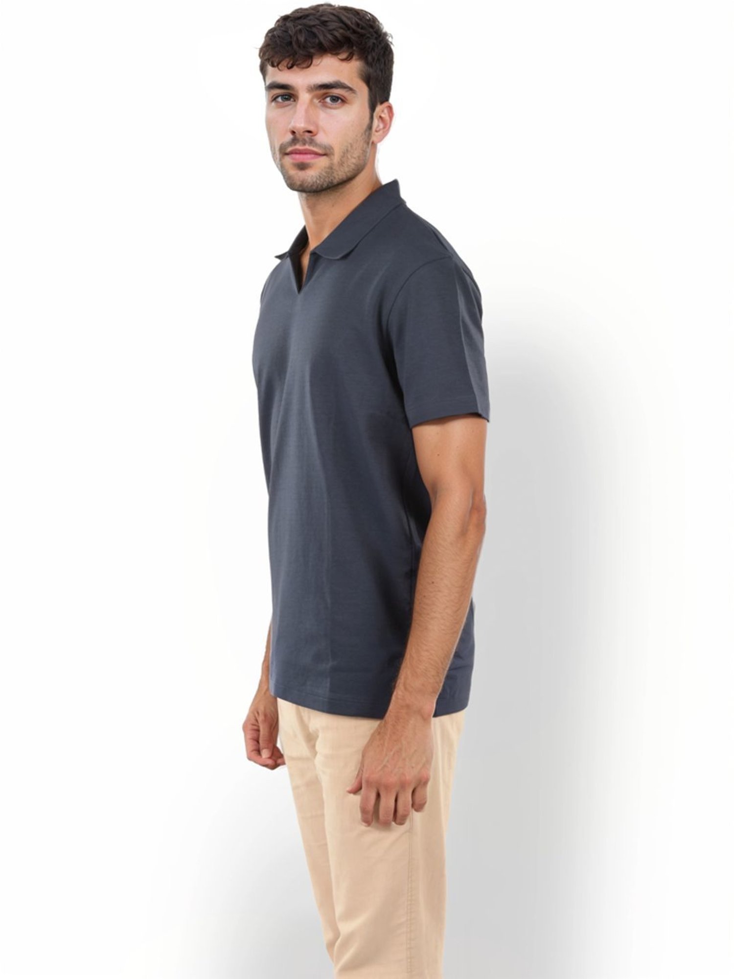Celio* Navy Regular Fit Polo T-Shirt