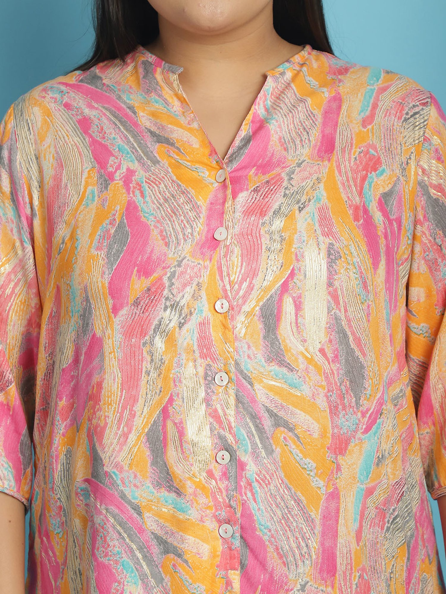 theRebelinme Pink Floral Print Shirt