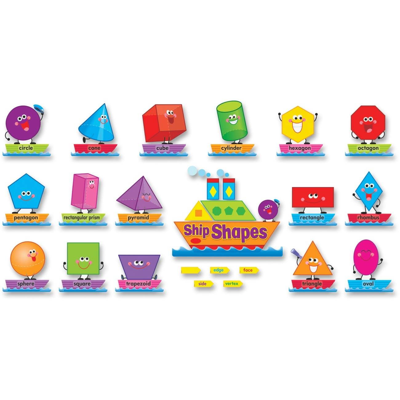 Trend Ship Shapes/Colors Bulletin Board Set