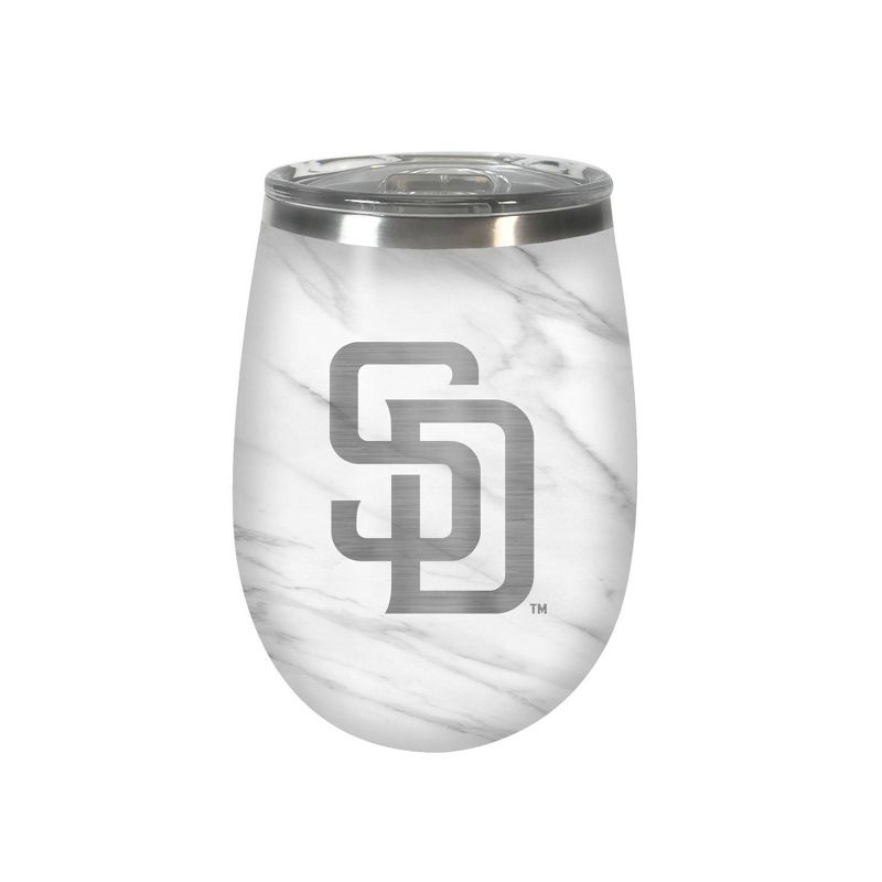 MLB San Diego Padres 10oz Marble Wine Tumbler