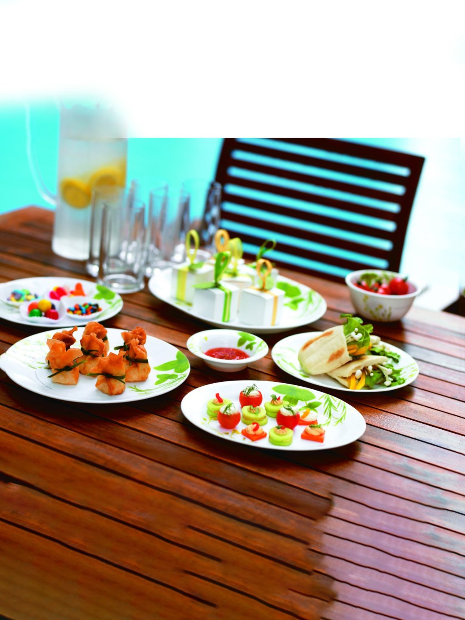 Corelle Asia European Herbs 26cm Dinner Plate Pack of 6