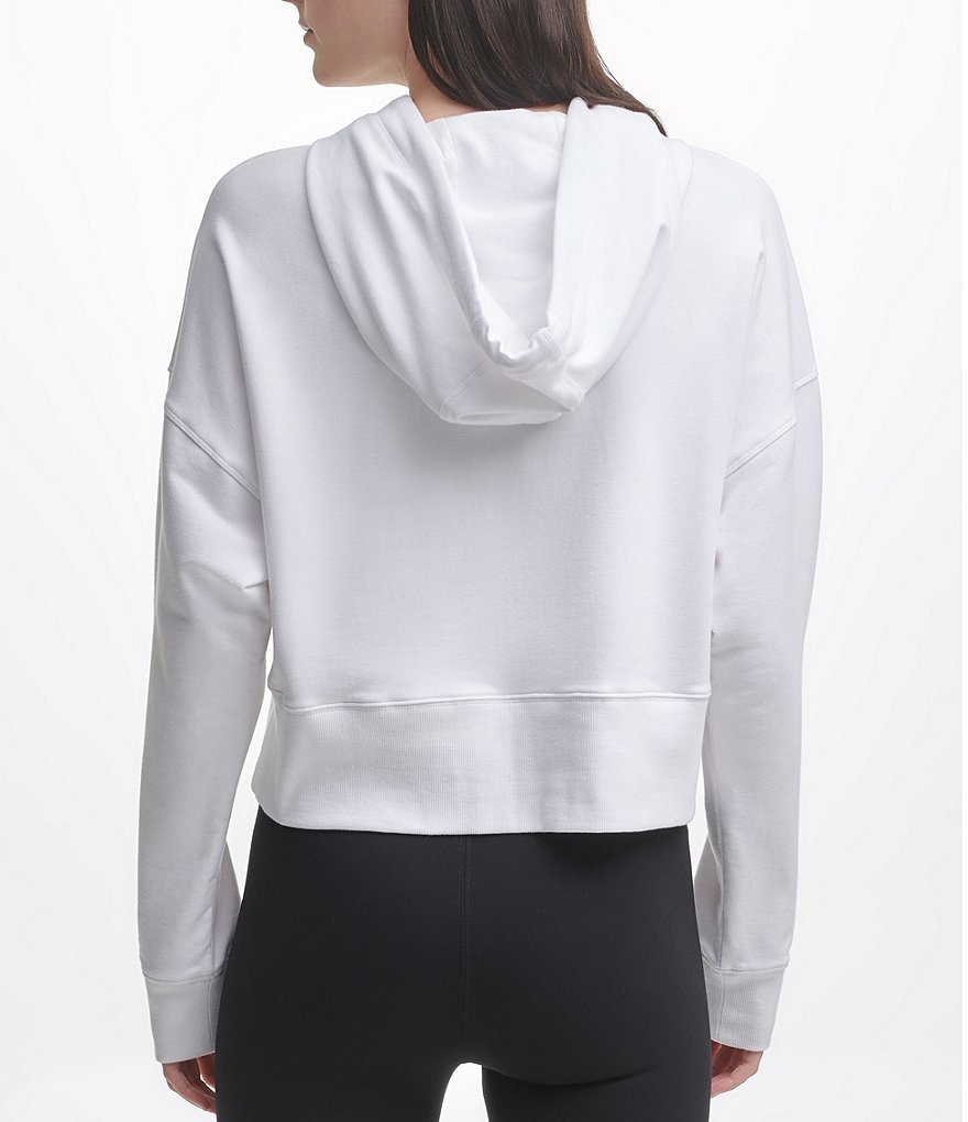 DKNY Sport Ombre Logo Cropped Coordinating Hoodie