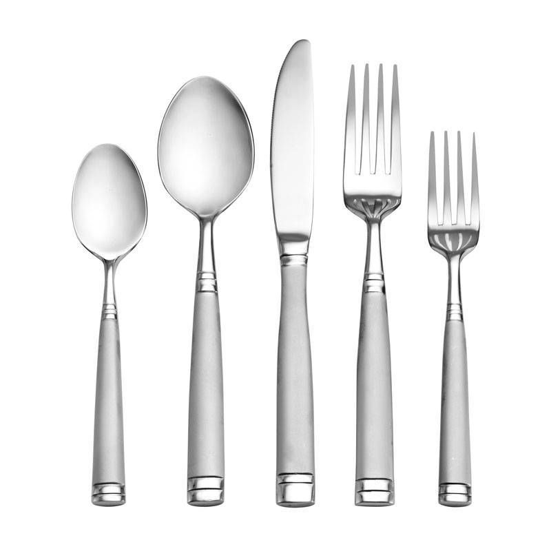 Towle 20pc Stainless Steel Forged Stephanie Frost Silverware Set