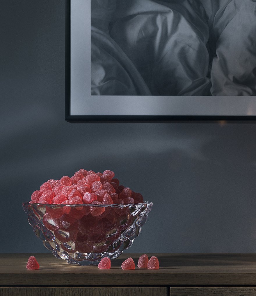 Orrefors Raspberry Decorative Bowl