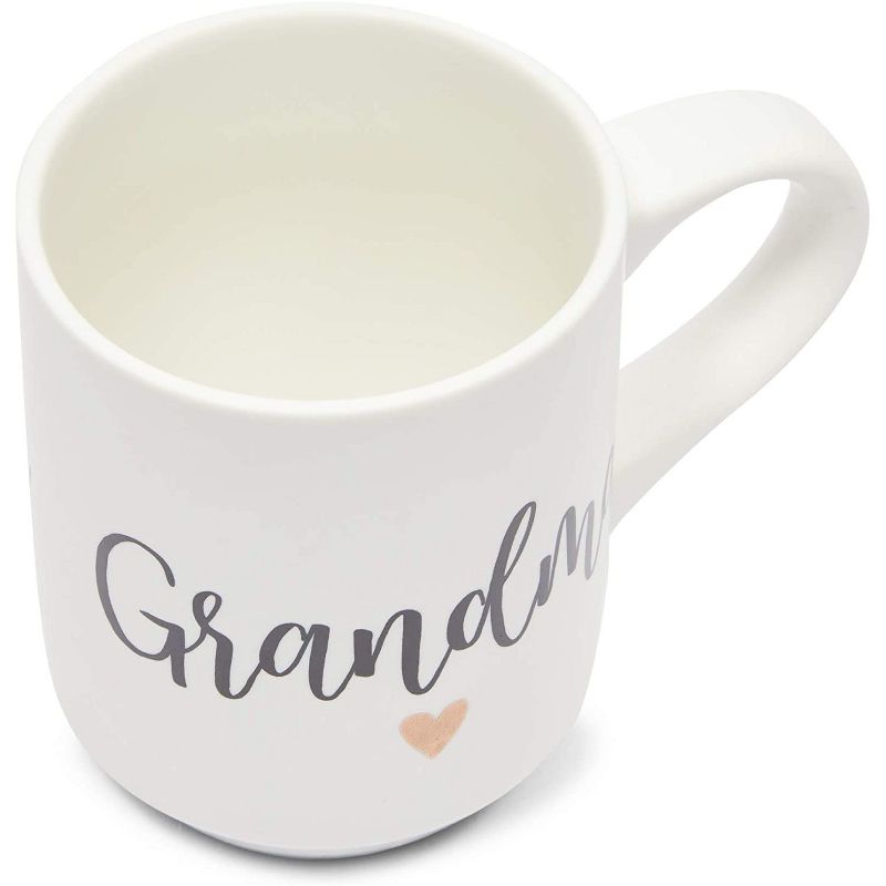 Sparkle and Bash 2-Pack White Ceramic Coffee Mugs Tea Cups, Grandpa & Grandma