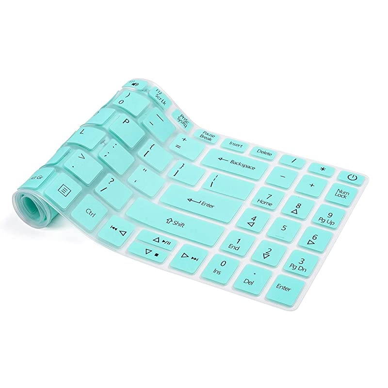 Keyboard Cover for Acer Aspire 5 Laptop 15.6 inch A515-55 A515-55T A515-55G A515-56 A515-43 A515-54 A515-54G Series, Acer Aspire 5 Keyboard Cover Skin, Acer Aspire 5 Accessories, Mint Green