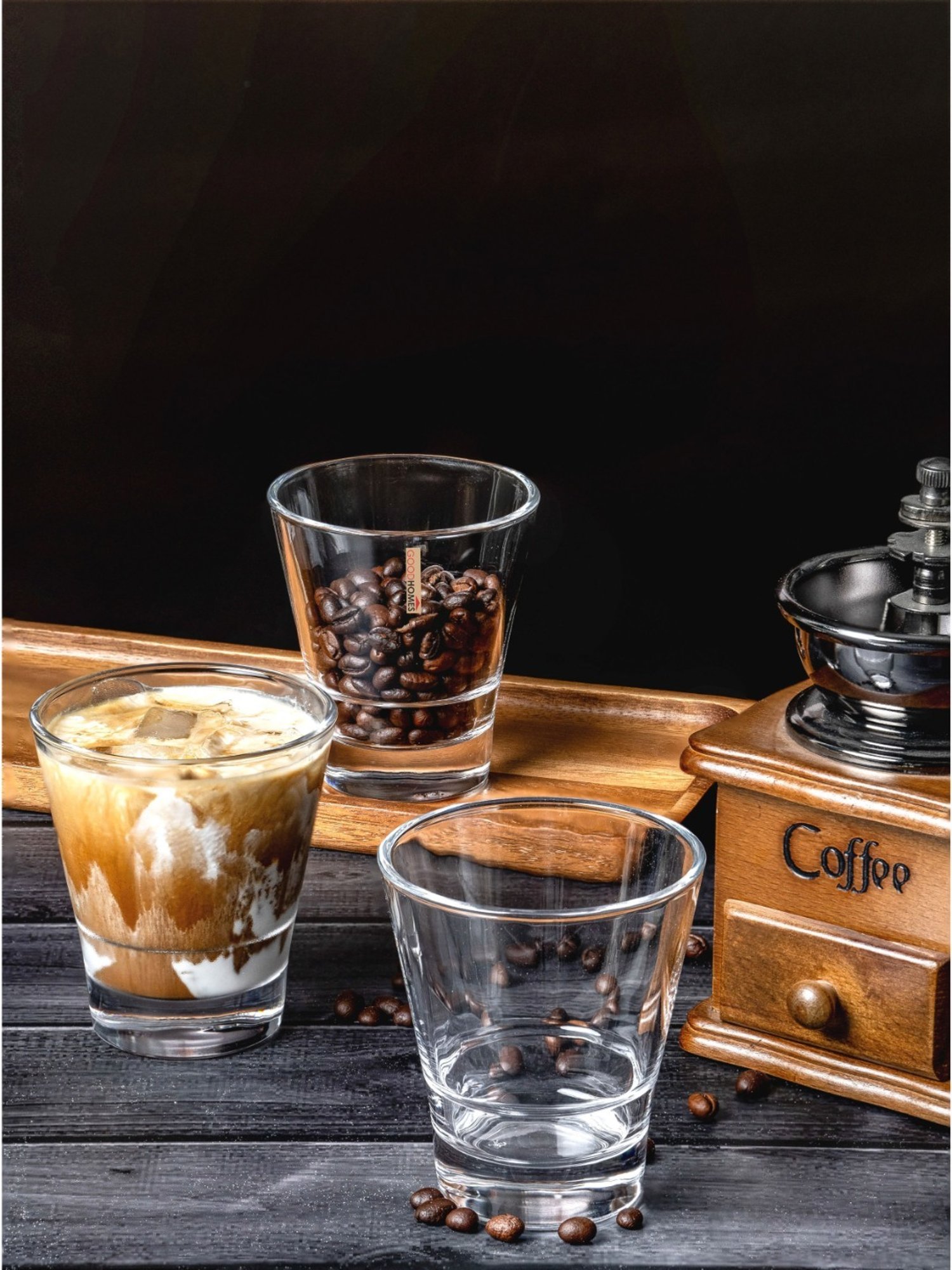 Goodhomes Transparent Glass Juice Tumbler - Set of 6