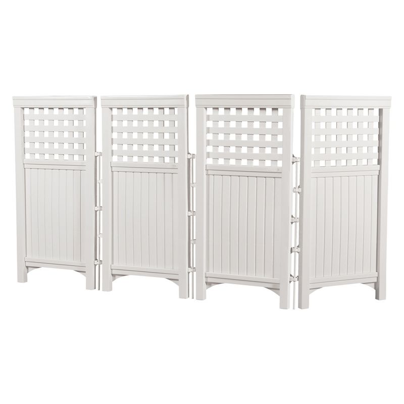 44" Resin Lattice Design Screen Enclosure White - Suncast