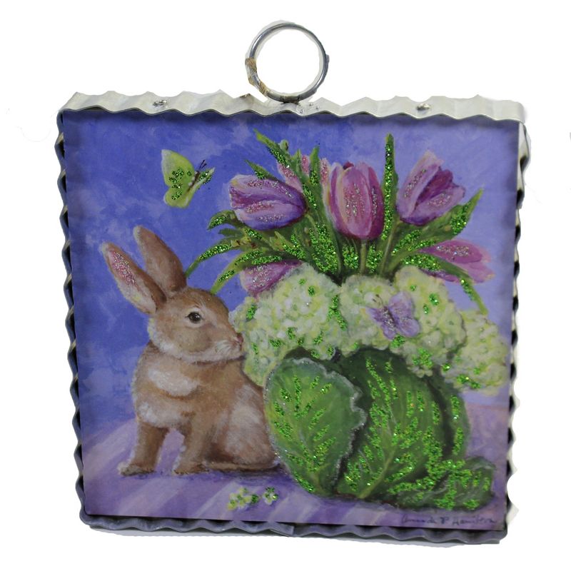 Easter 7.0" Bunny Nibbles Mini Hamilton Amanda Hamilton  -  Wall Sign Panels