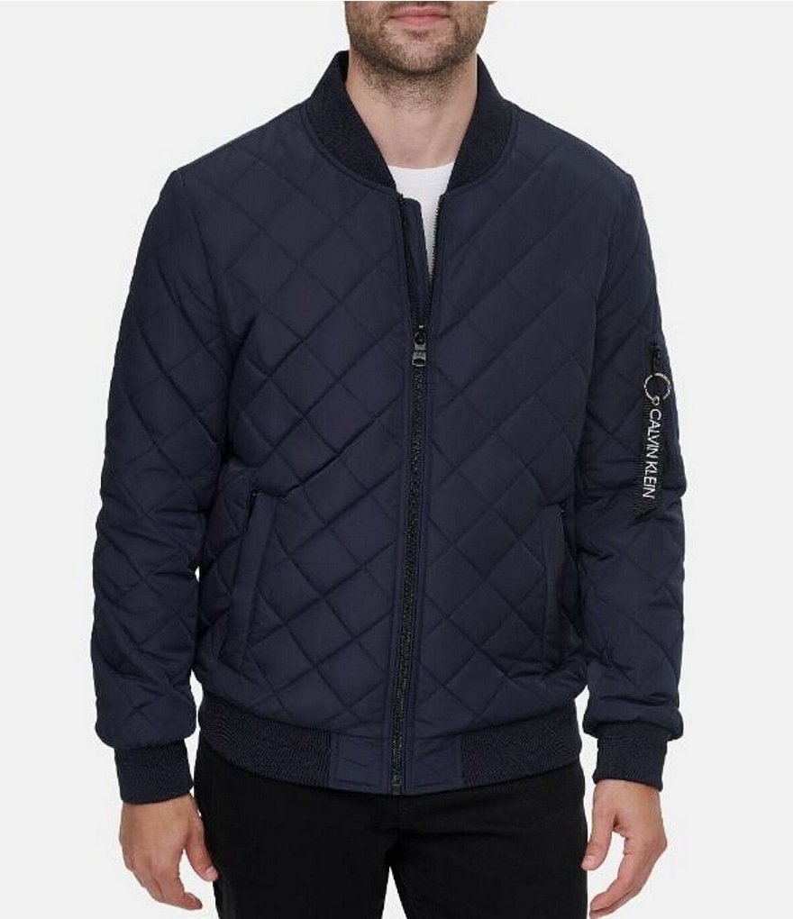 Calvin Klein Quilted Baseball Bomber Jacket