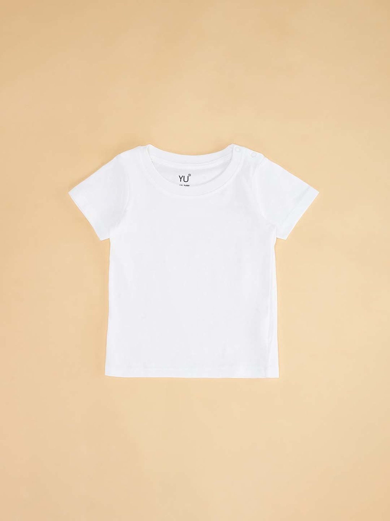 YU by Pantaloons Kids Blue & White Cotton Embroidered T-Shirt Set