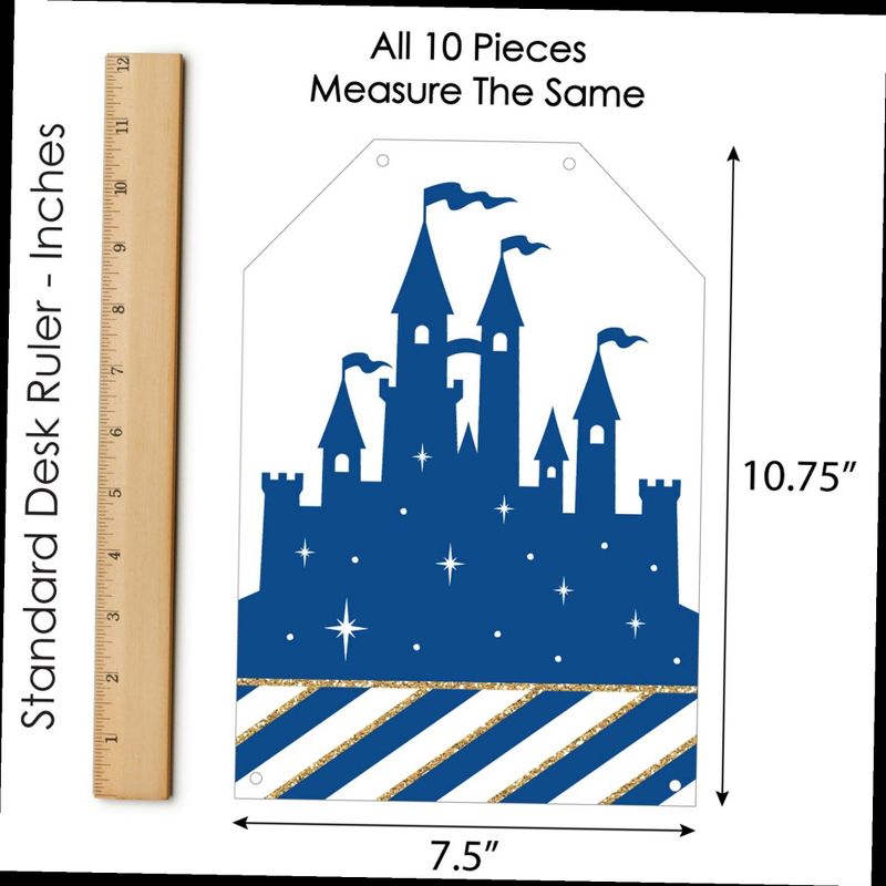 Big Dot of Happiness Blue Elephant - Boy Happy Birthday Decorations Party Banner