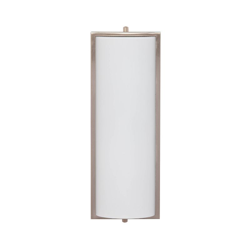 13" Justel Glass Sconce Lamp White (Includes Energy Efficient Light Bulb) - Aiden Lane
