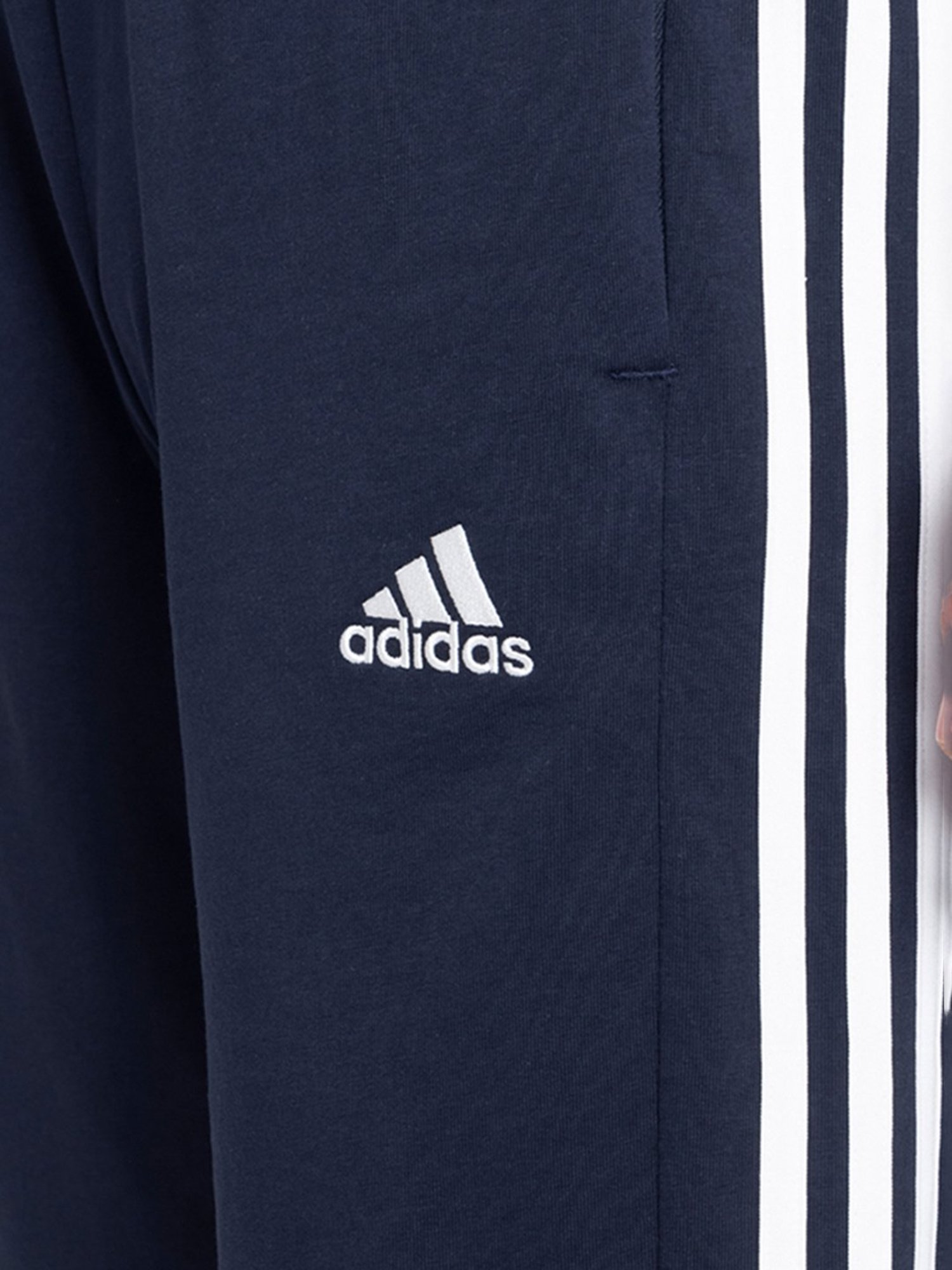 adidas Navy Striped M 3S Sj 10 Sho Sports Short