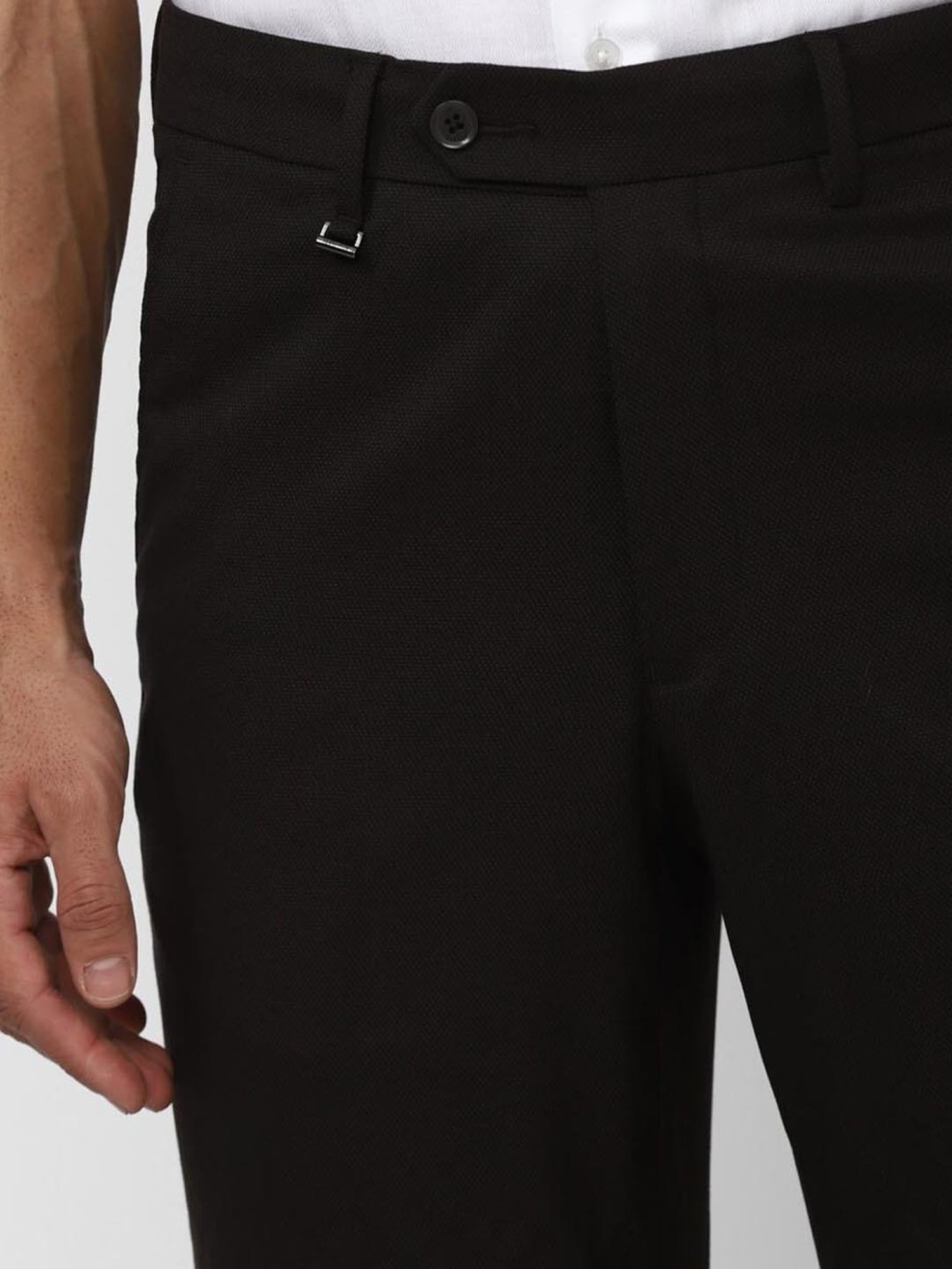 Van Heusen Black Slim Fit Trousers