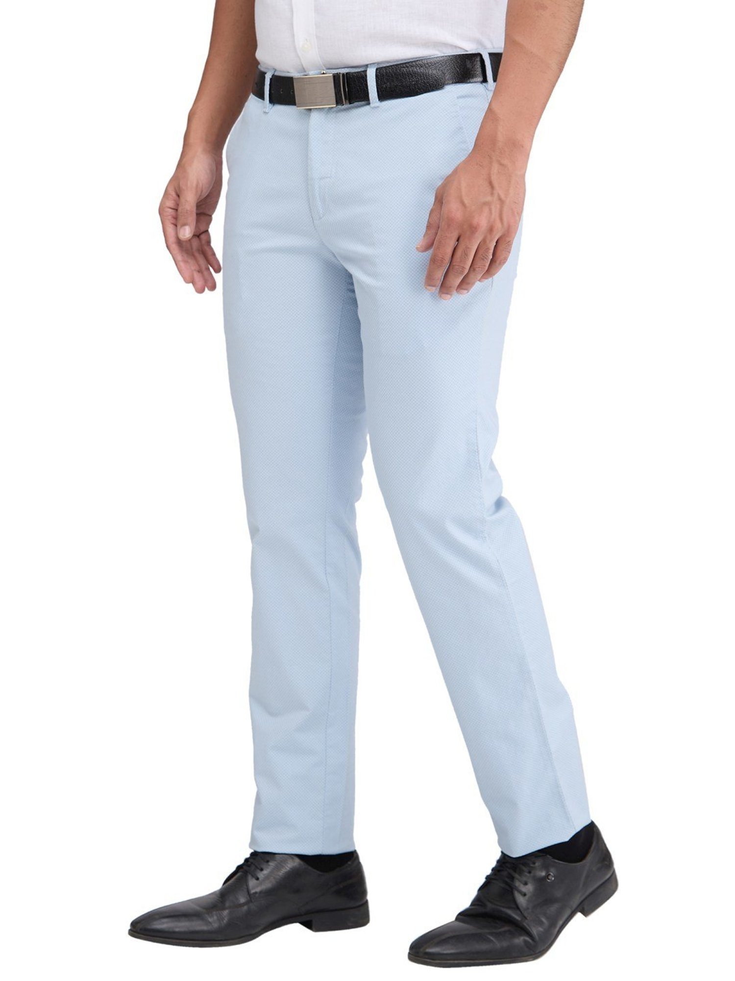 Arrow Navy Regular Fit Trousers