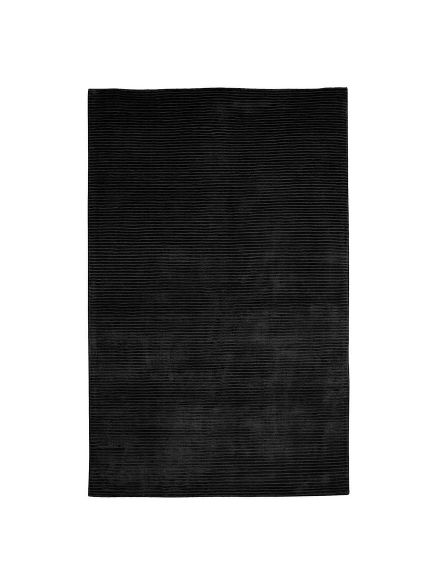 Pequra Black Viscose XL Carpet - Set of 1