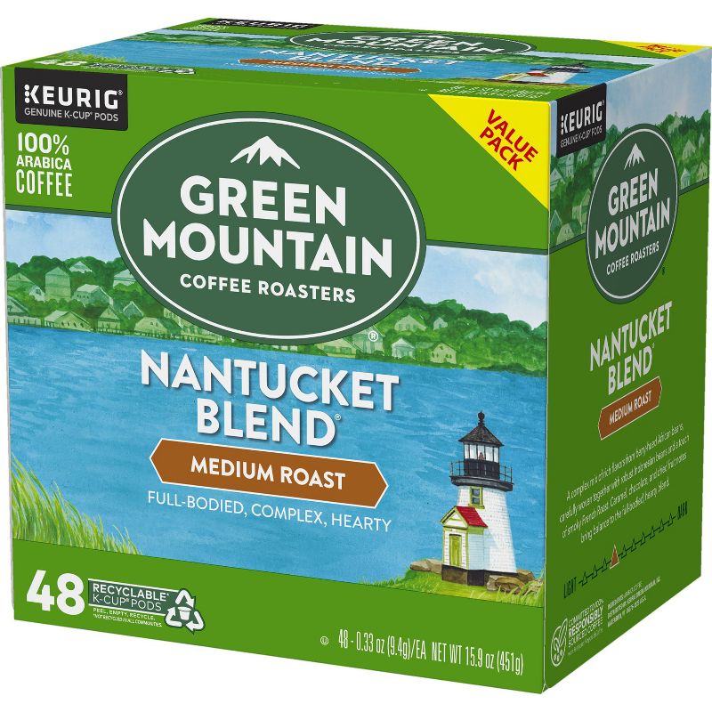 Green Mountain Coffee Nantucket Blend Keurig K-Cup Coffee Pods - Medium Roast - 48ct