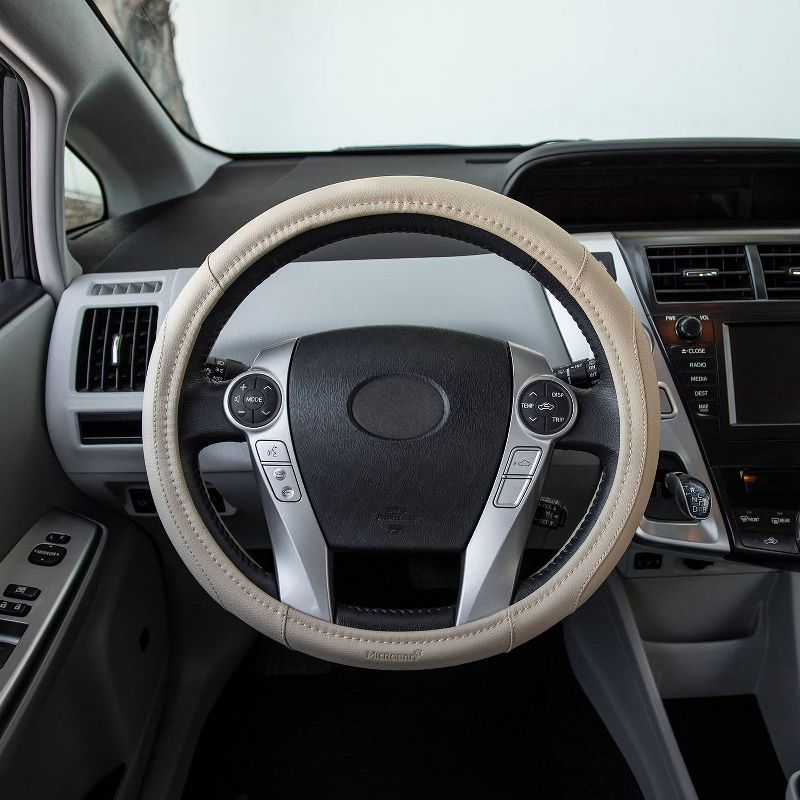 Pilot Automotive Steering Wheel Cover with Microban Technology Beige