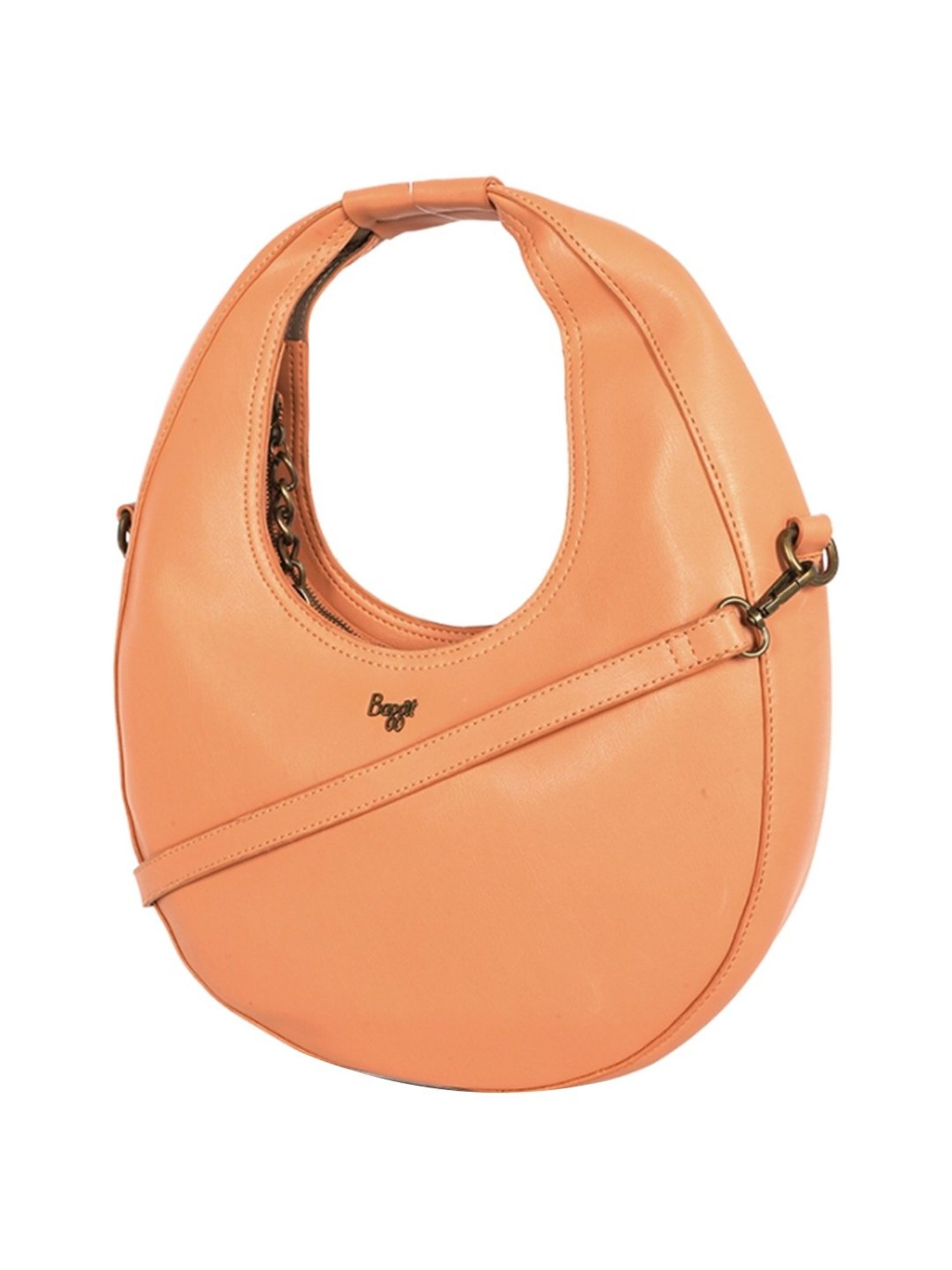 Baggit Tadow Sheep Orange Solid Medium Handbag