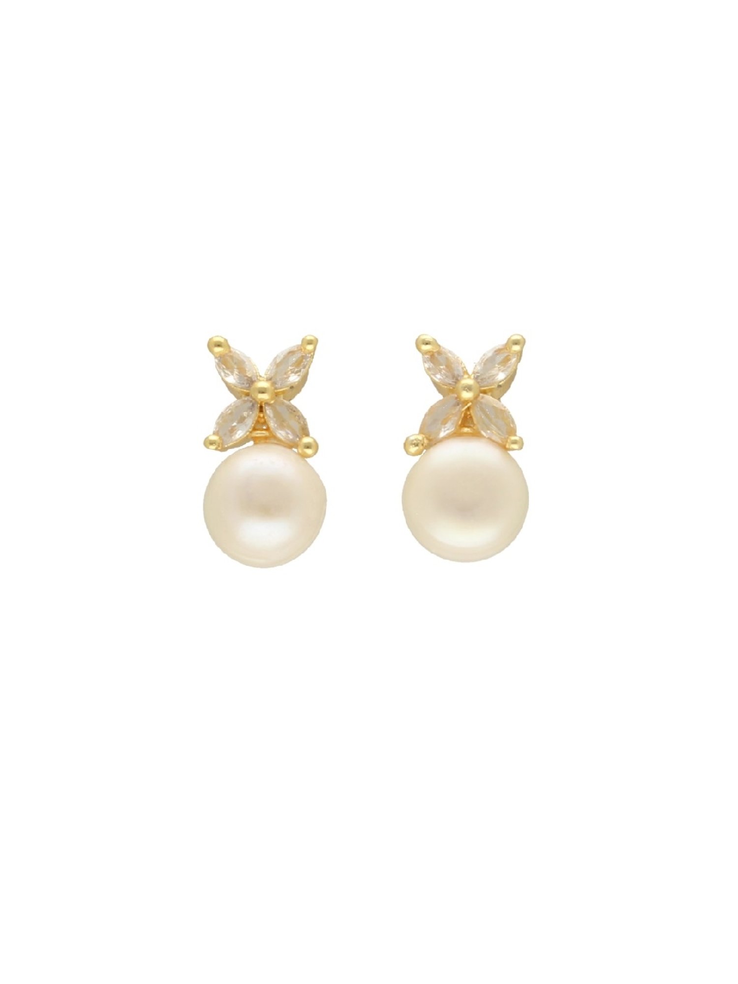 Sri Jagdamba Pearls Ishani Pearl Earrings for Women and Girls