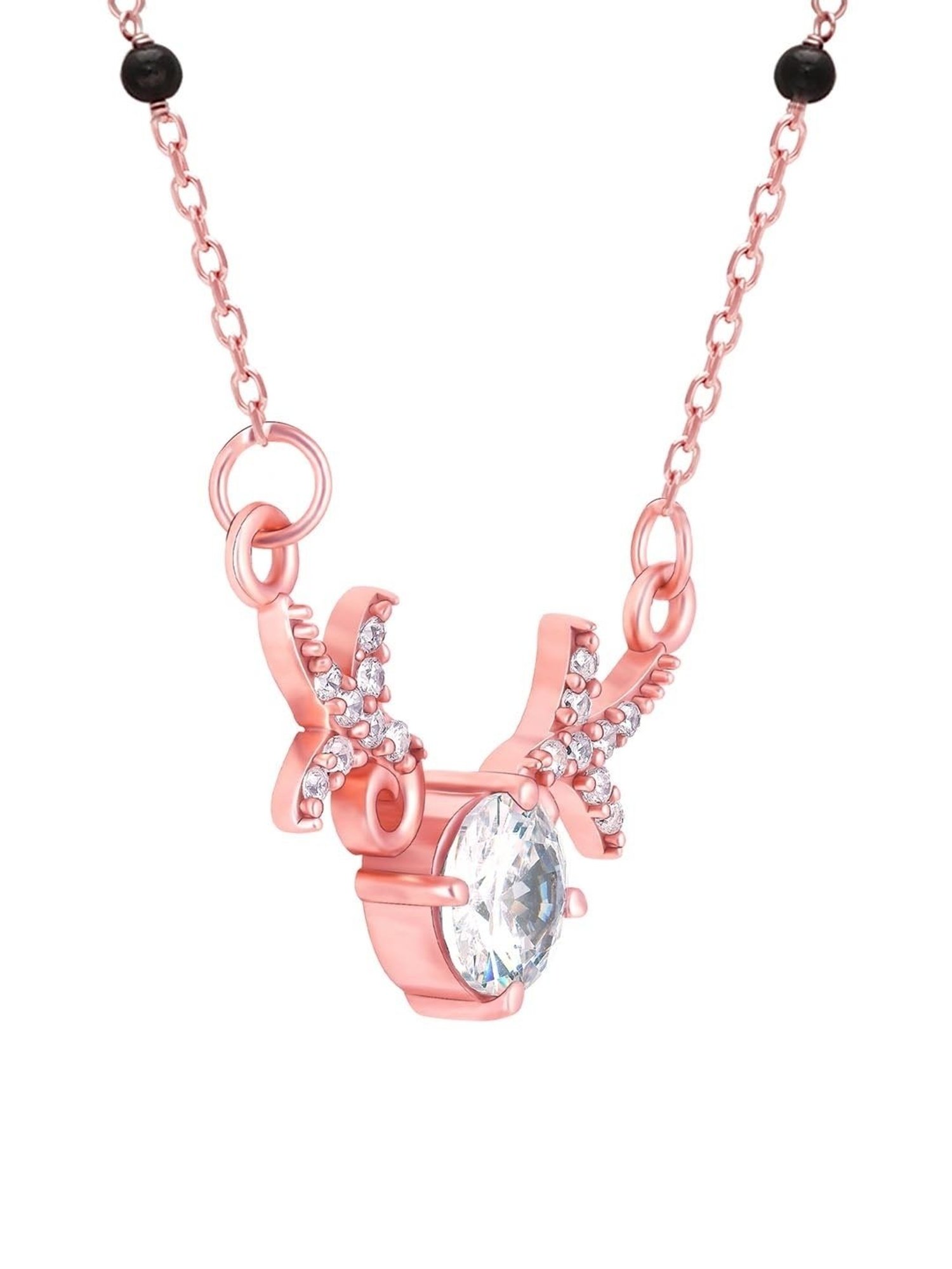 GIVA 92.5 Sterling Silver Dear Love Mangalsutra for Women