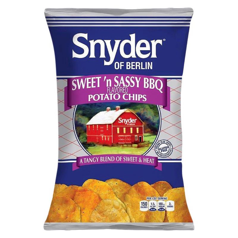 Snyder of Berlin Sweet 'n Sassy BBQ Potato Chips - 9.5oz