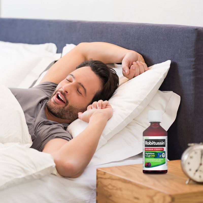Robitussin Maximum Strength Nighttime Cough DM Syrup - Dextromethorphan - 8 fl oz