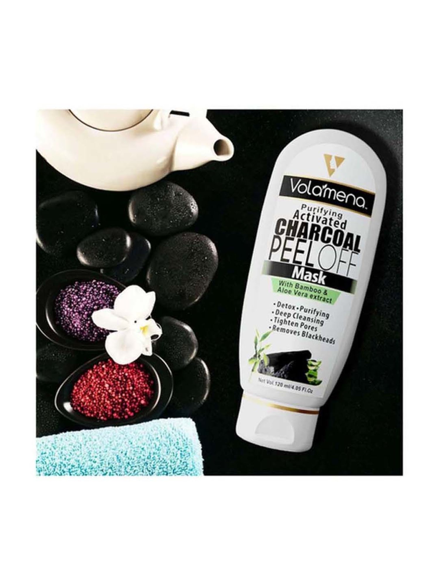Volamena Purifying Activated Charcoal Peel Off Mask - 120 ml