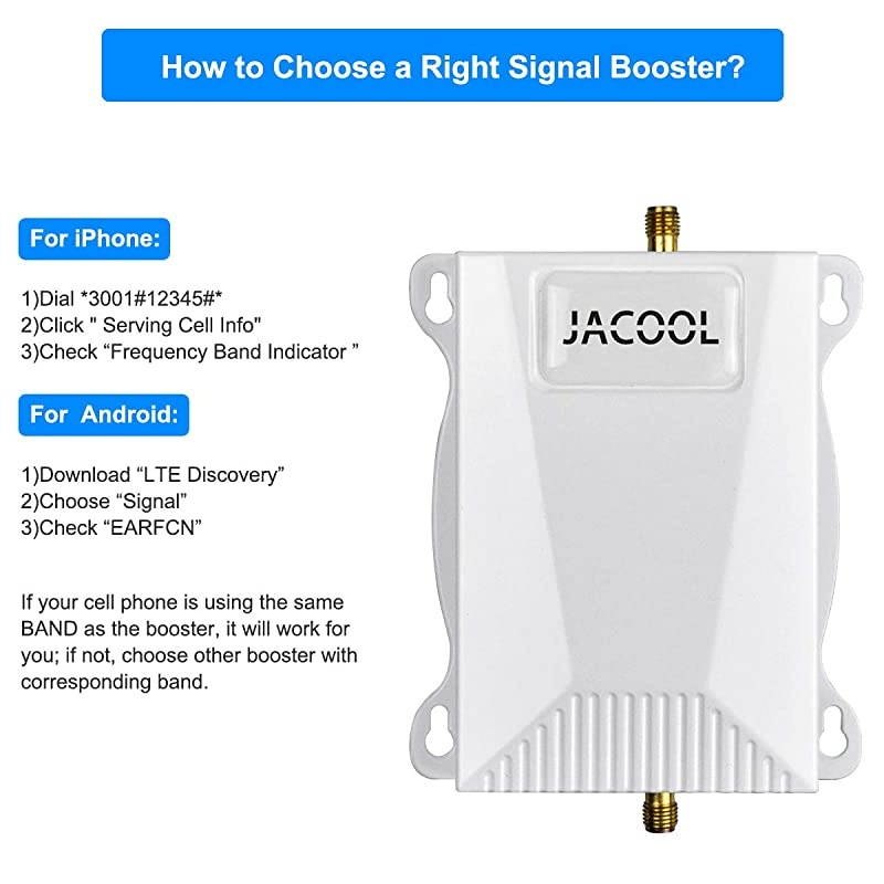 Cell Phone Signal Booster 4G LTE Cellular Signal Booster Cell Phone Booster Band 13 700MHz Signal Amplifier Repeater Extenders Signal Booster for Home - Boost 4G Data & Voice