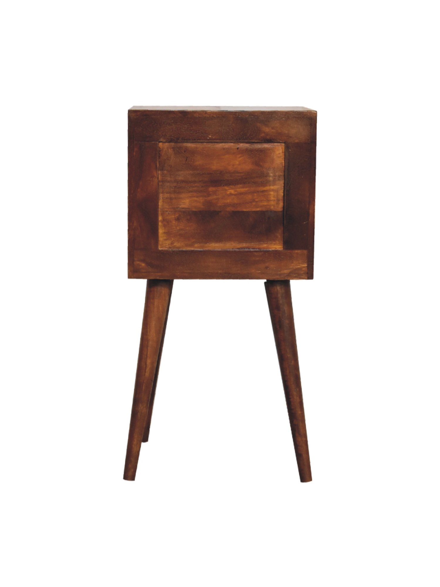 Ikiriya Avina Solid Dark Brown Wood End Table