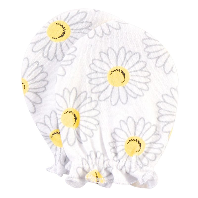 Luvable Friends Baby Cotton Scratch Mittens 4pk, Owl, One Size